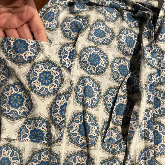 John Wells Ltd. Unisex Vintage 100% Cotton Wash & Wear Print Robe XL Made in USA - Picture 4 of 7